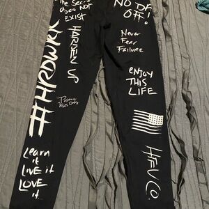 Stylish Black Graphic Leggings